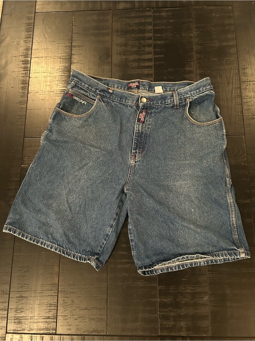 Vintage Y2K Wu Wear Hip Hop Denim Shorts